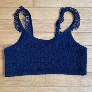 Navy Blue Bikini Top